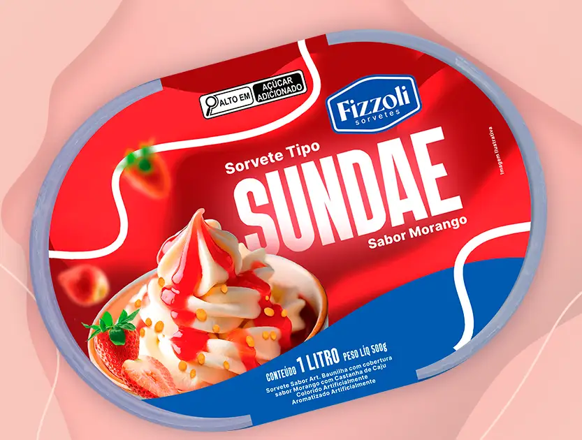 Sundae de Morango